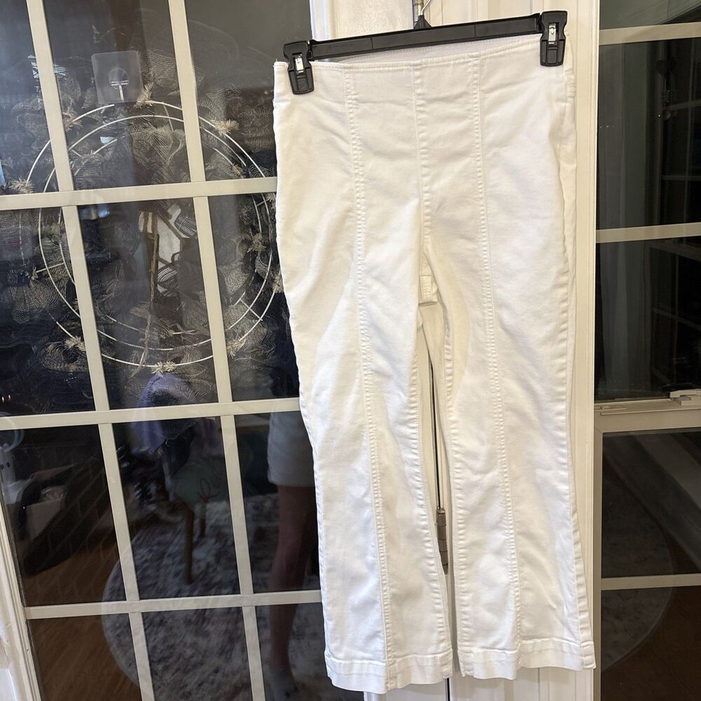 INC International Concepts White Crop Pants- 6